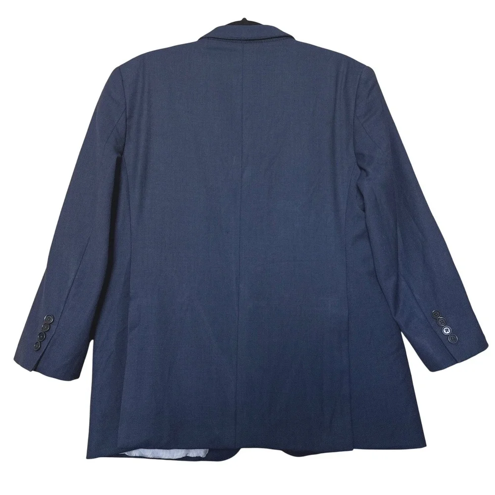 Brooks Brothers Explorer Regent Fit Navy Blue Wool Blend Blazer Sport Coat 42S